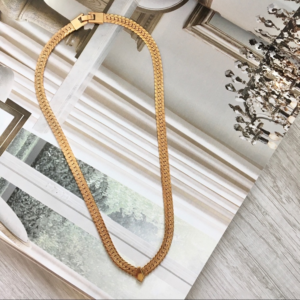 Vintage Gold Tone Chain Necklace